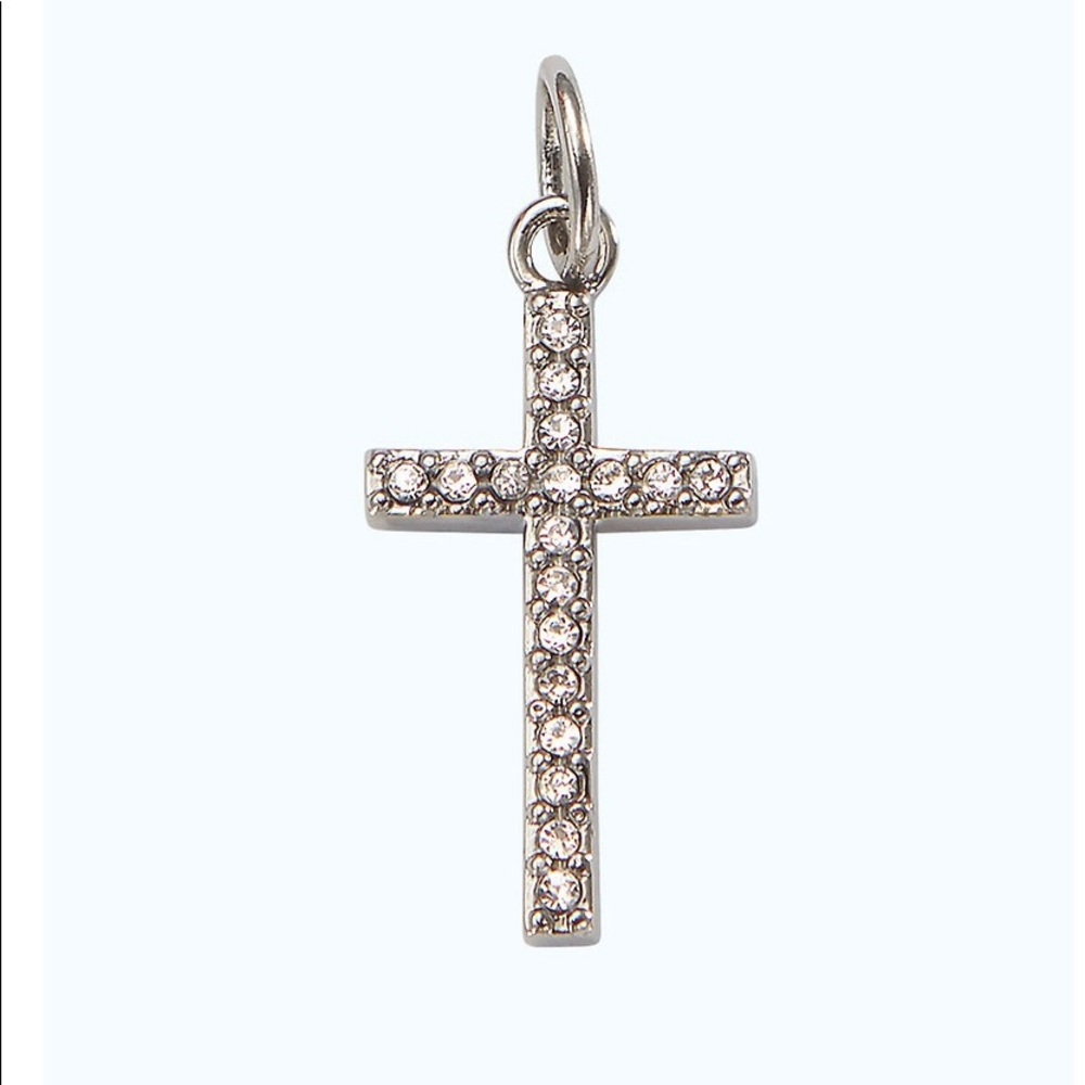 Stella & Dot Keep Rhinestone Cross charm